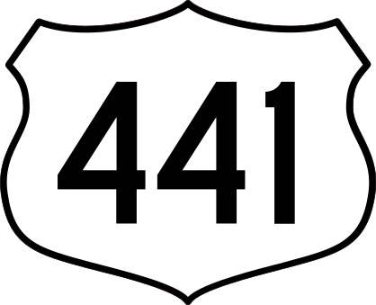 Highway 441 Sign Sticker