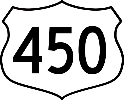 Highway 450 Sign Sticker