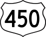 Highway 450 Sign Sticker