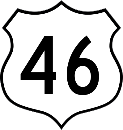 Highway 46 Sign Sticker