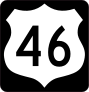Highway 46 Sign With Black Border Sticker