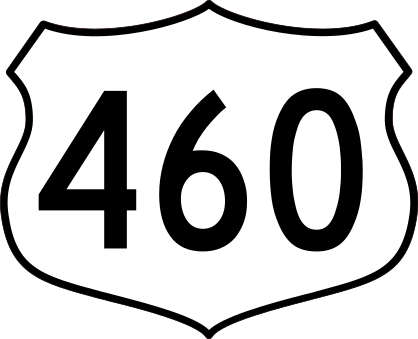 Highway 460 Sign Sticker