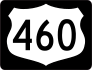Highway 460 Sign With Black Border Sticker