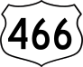 Highway 466 Sign Sticker