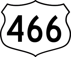 Highway 466 Sign Sticker