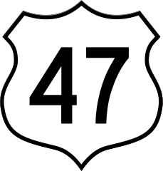 Highway 47 Sign Sticker