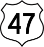 Highway 47 Sign Sticker