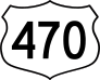 Highway 470 Sign Sticker