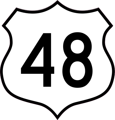 Highway 48 Sign Sticker
