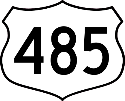 Highway 485 Sign Sticker