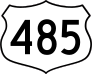 Highway 485 Sign Sticker