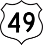Highway 49 Sign Sticker