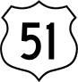 Highway 51 Sign Sticker