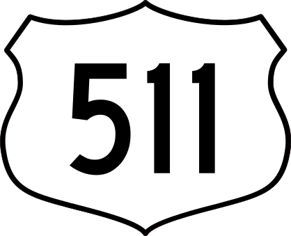 Highway 511 Sign Sticker
