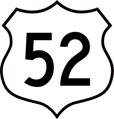 Highway 52 Sign Sticker
