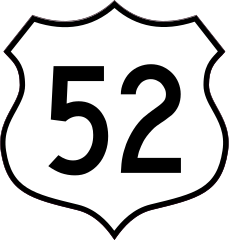 Highway 52 Sign Sticker
