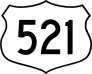 Highway 521 Sign Sticker
