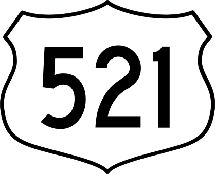 Highway 521 Sign Sticker