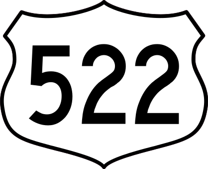 Highway 522 Sign Sticker