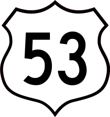 Highway 53 Sign Sticker
