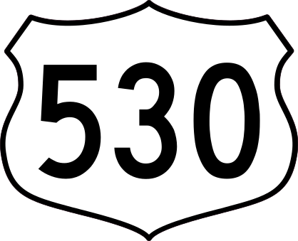 Highway 530 Sign Sticker