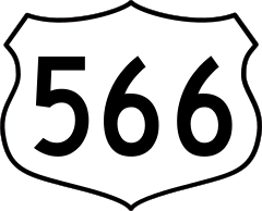 Highway 566 Sign Sticker