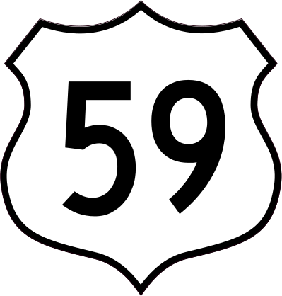 Highway 59 Sign Sticker
