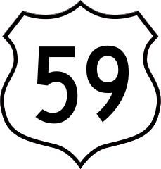 Highway 59 Sign Sticker