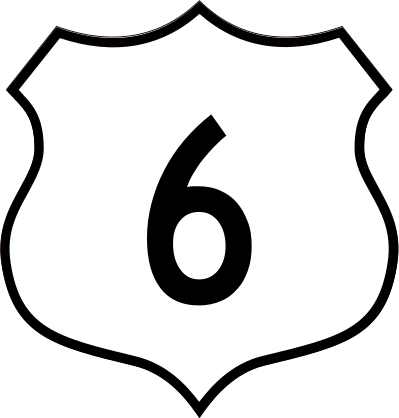 Highway 6 Sign Sticker