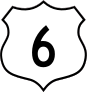 Highway 6 Sign Sticker