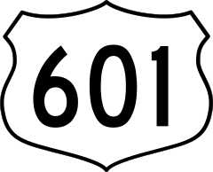 Highway 601 Sign Sticker