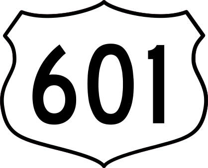 Highway 601 Sign Sticker