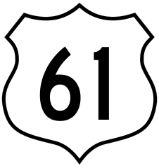 Highway 61 Sign Sticker