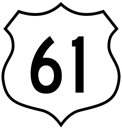 Highway 61 Sign Sticker