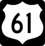 Highway 61 Sign With Black Border Sticker