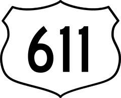 Highway 611 Sign Sticker