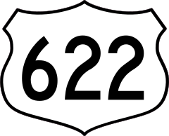 Highway 622 Sign Sticker