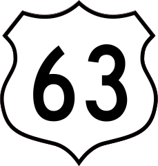 Highway 63 Sign Sticker