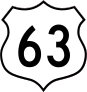 Highway 63 Sign Sticker