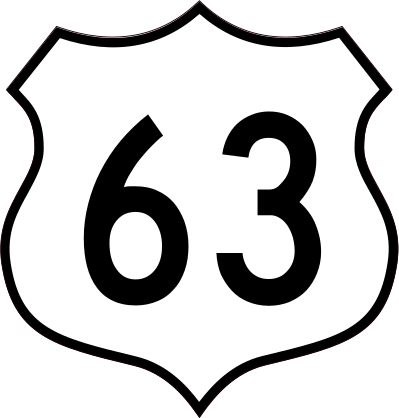Highway 63 Sign Sticker