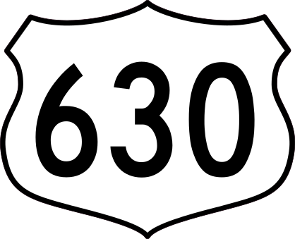 Highway 630 Sign Sticker