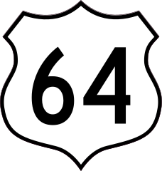 Highway 64 Sign Sticker