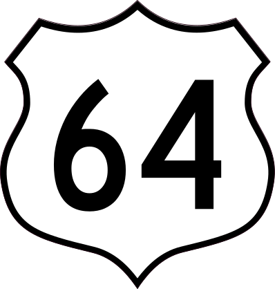 Highway 64 Sign Sticker