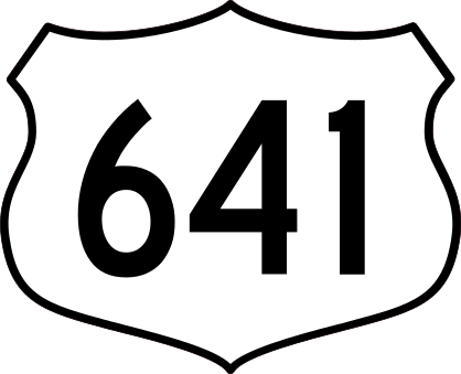 Highway 641 Sign Sticker