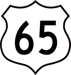 Highway 65 Sign Sticker