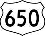 Highway 650 Sign Sticker