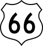 Highway 66 Sign Sticker