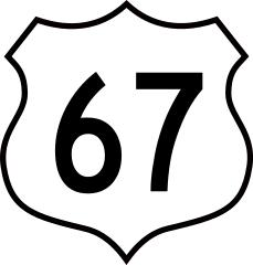 Highway 67 Sign Sticker