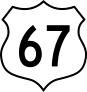 Highway 67 Sign Sticker