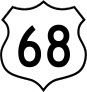 Highway 68 Sign Sticker